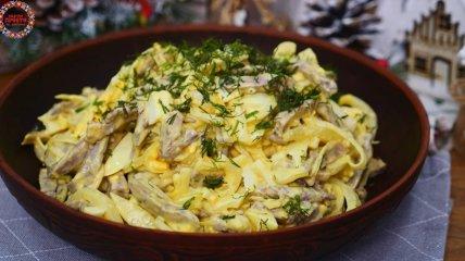 Приготовьте салат с языком: легко, быстро и невероятно вкусно! Смотрите видео-рецепт!