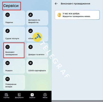 Как проверить исполнительные производства в Дие